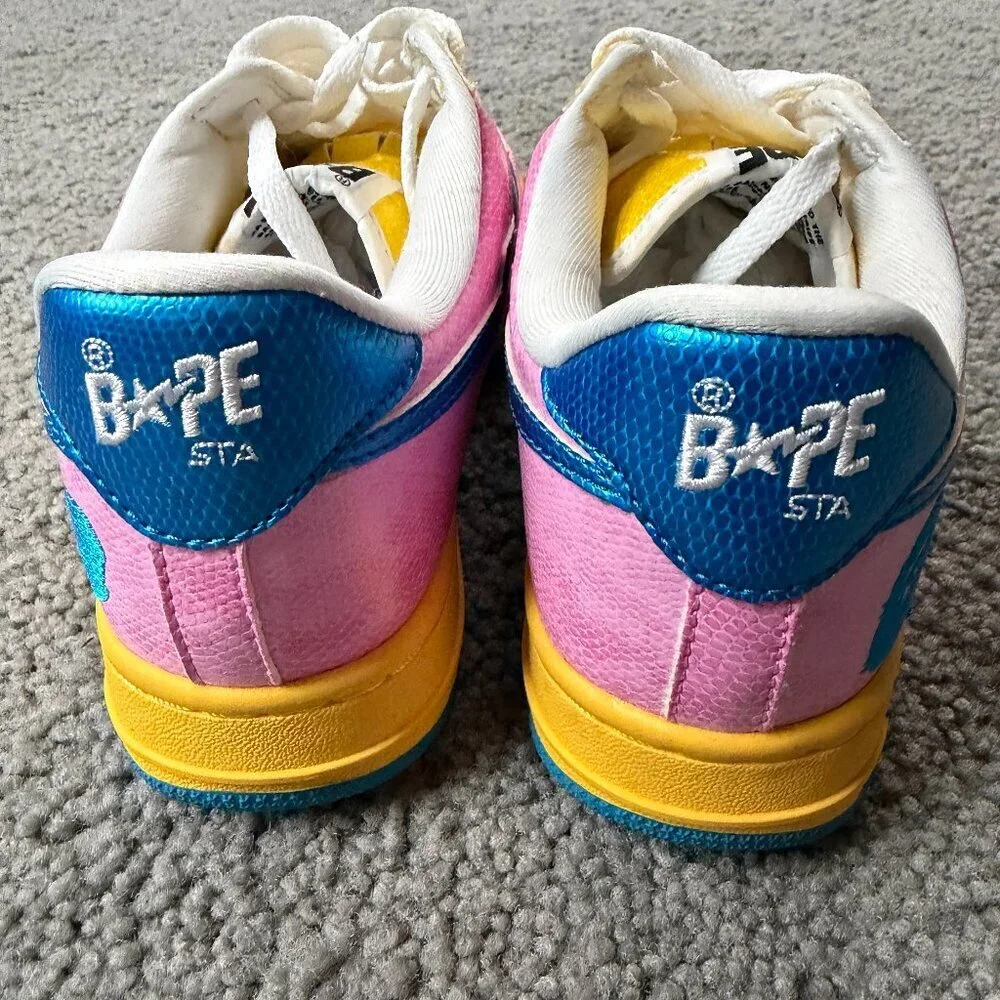 Vintage Bathing Ape (BAPE) Bapesta FS-001 Low - Size 24/6 - Like New - Nigo Y2K - Picture 4 of 16